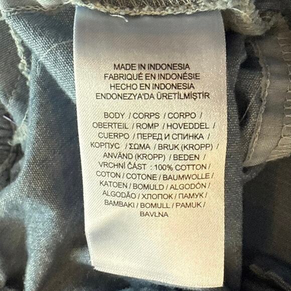 Ralph Lauren Pants Size 12 Blue Chambray Paperbag Pull On Elastic Waist Vacation - Picture 5 of 12